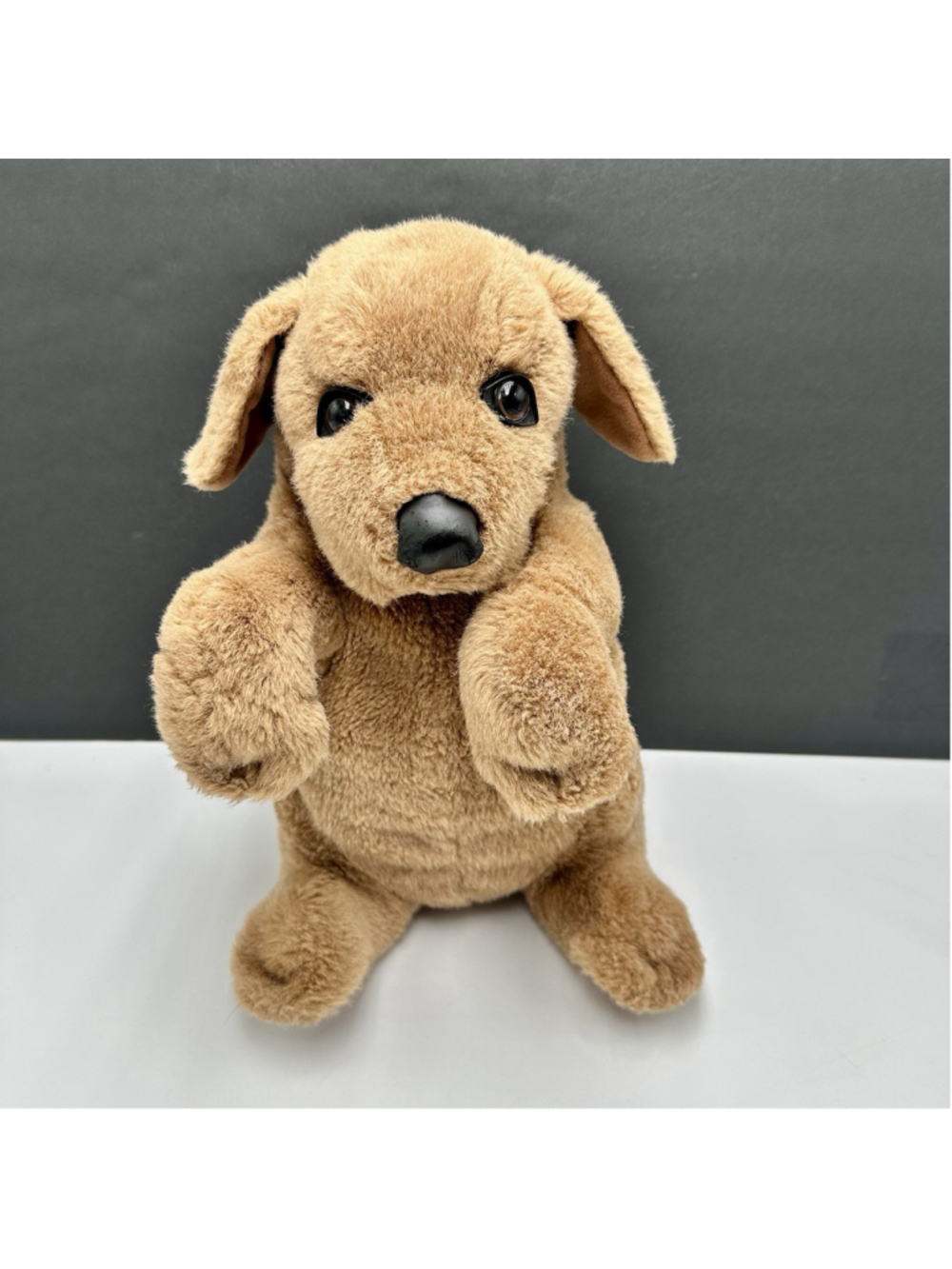 Puppy Dog Begging Stuffed Plush Hand Puppet 15" Brown Full Body Toysmith Group